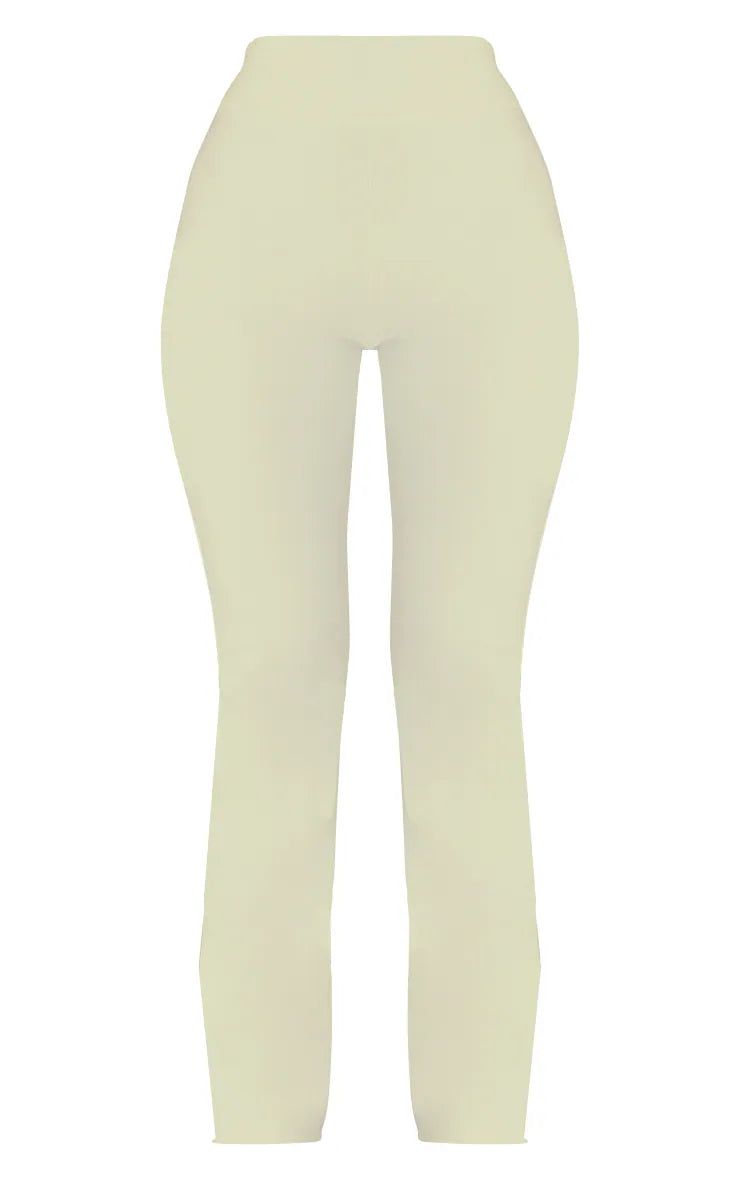 Petite White Snatched Sculpt Flares