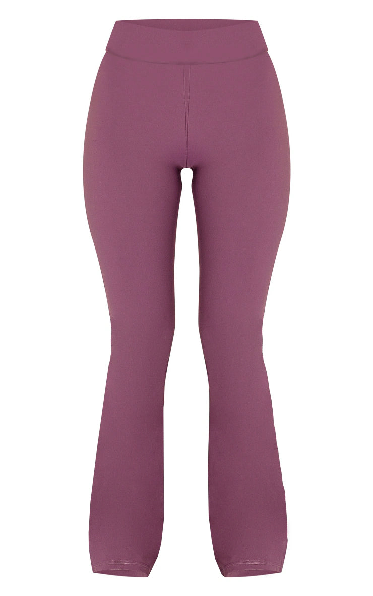 PETITE EGGPLANT CORE COLLECTION TAB SNATCHED SCULPT FOLDOVER PANT