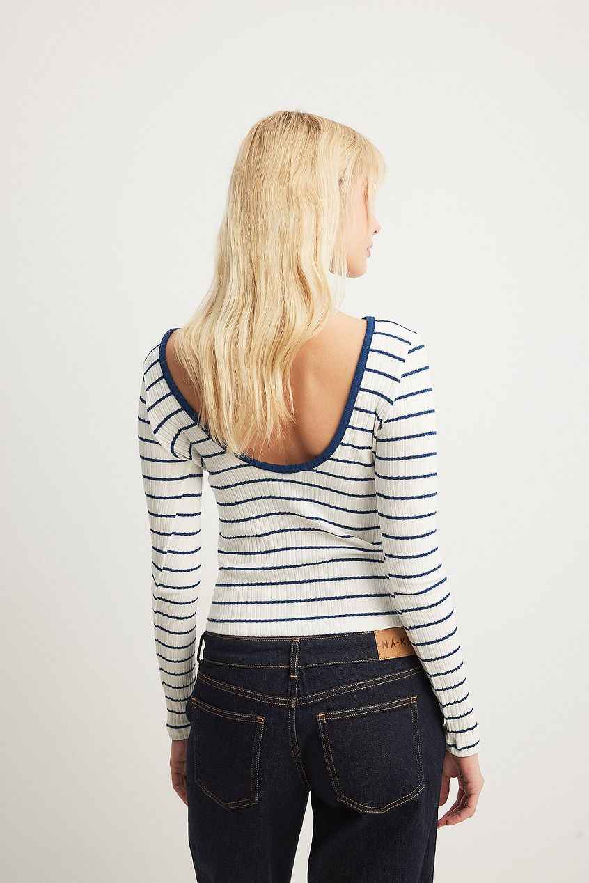 Na-kd - Deep Back Stripe Top
