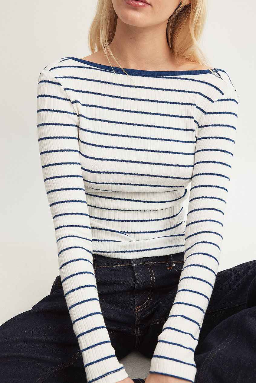 Na-kd - Deep Back Stripe Top