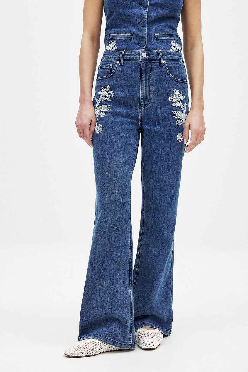 Na-kd Denim Piping Detail Jeans
