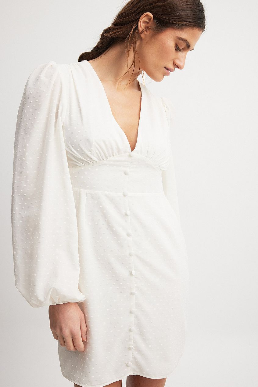 Dobby Dot Chiffon Dress