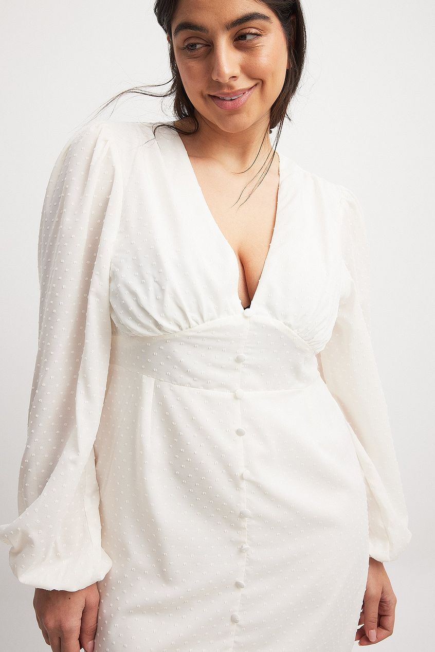 Dobby Dot Chiffon Dress