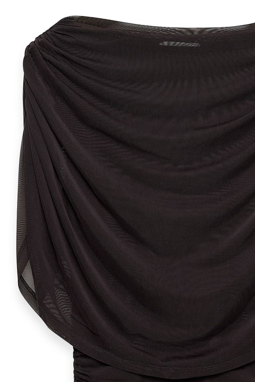 Na-kd Draped Cape Mini Dress