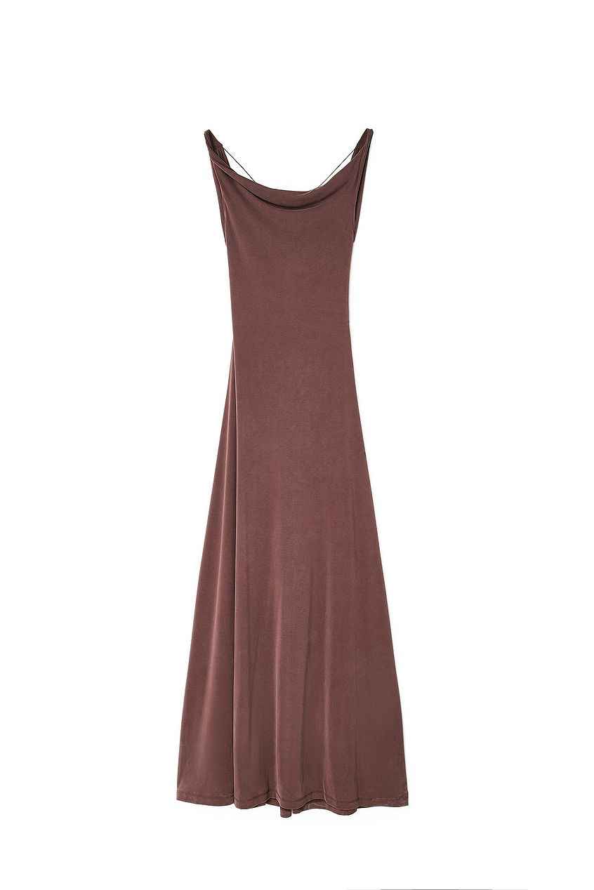 Na-kd Draped Twist Detail Maxi Dress