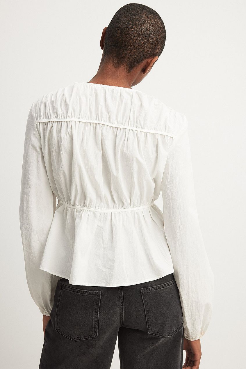 Drawstring Detailed Blouse