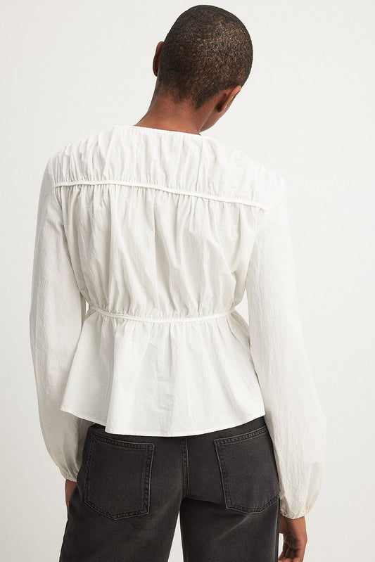 Drawstring Detailed Blouse
