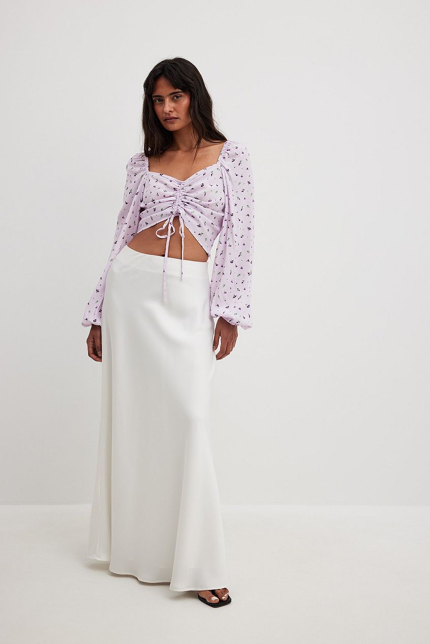 Drawstring LS Blouse