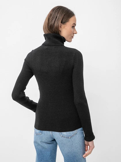 Thin Knitted Polo Sweater