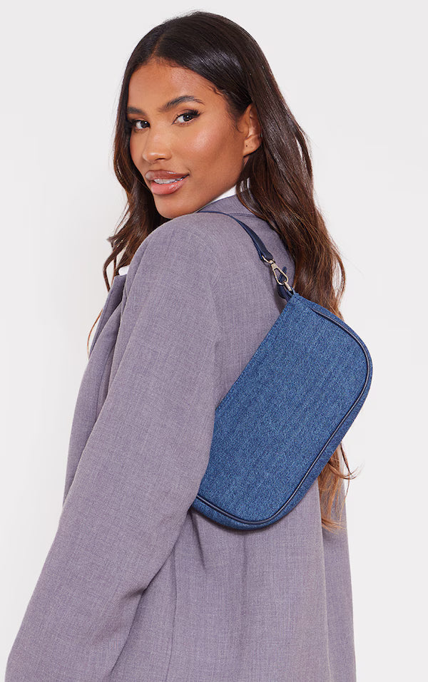 Blue Denim Shoulder Bag