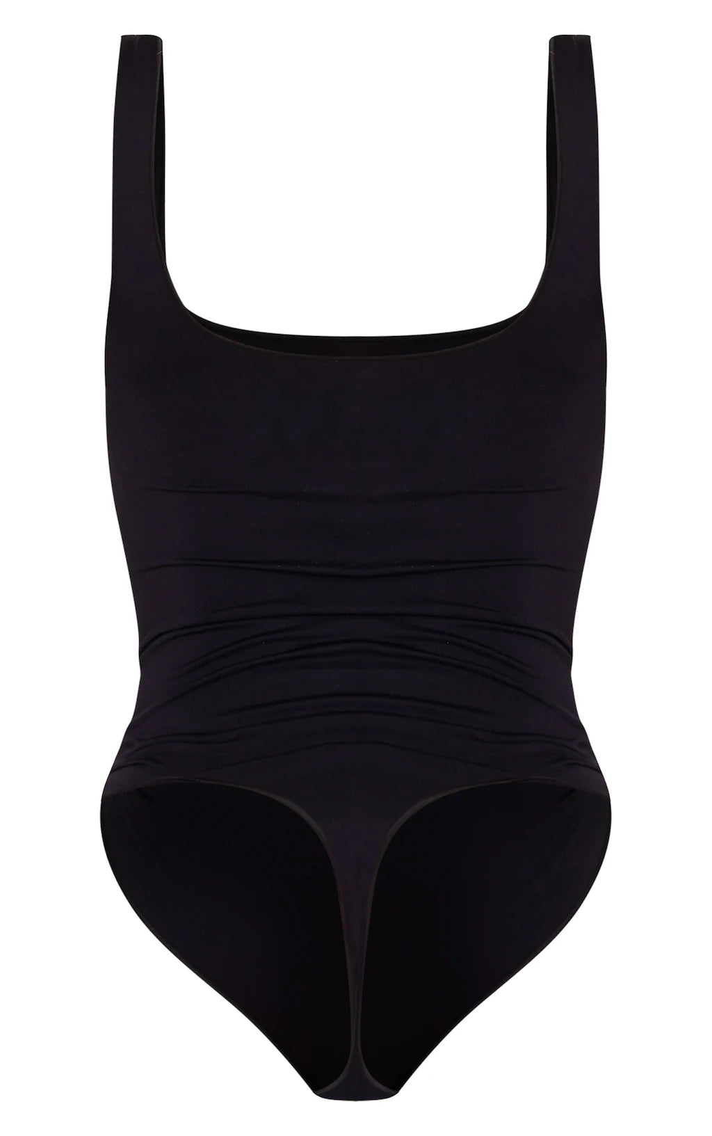 Black Seamless Lingerie Bodysuit