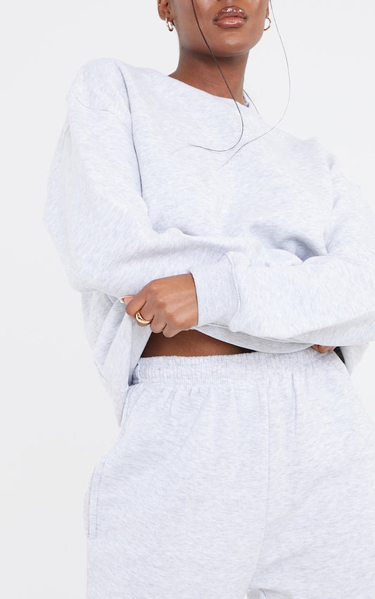 Tall Grey Oversized Ultimate Sweatshirt