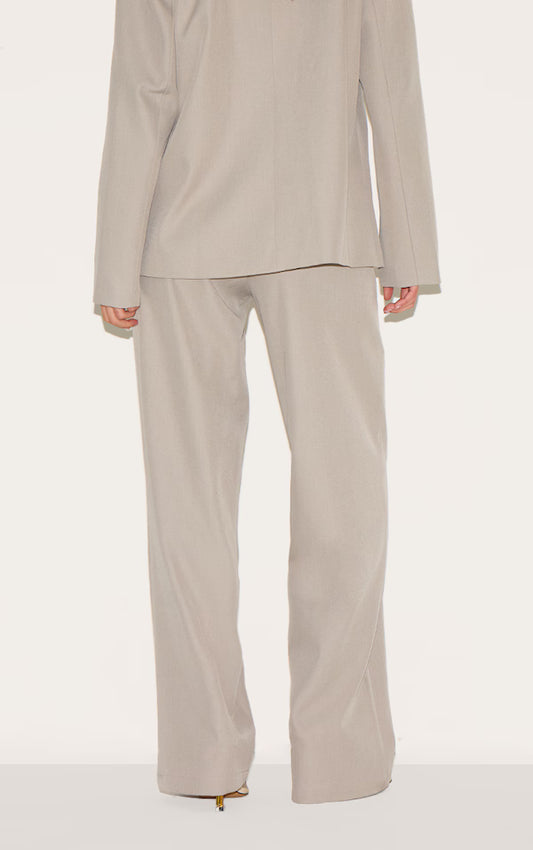 Sand Tailored Woven Mid Rise Trousers