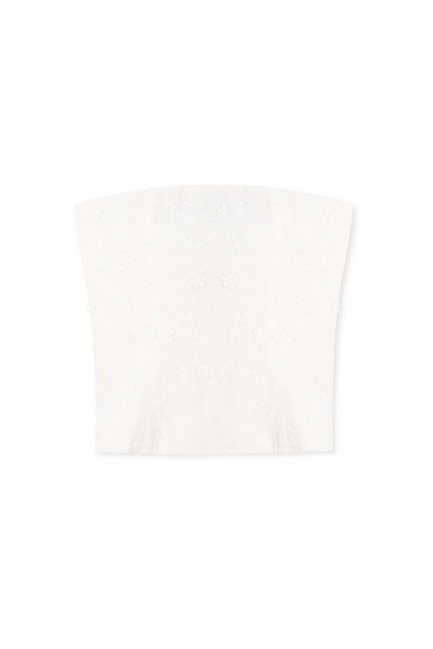 Na-kd Embroidered Bandeau Top