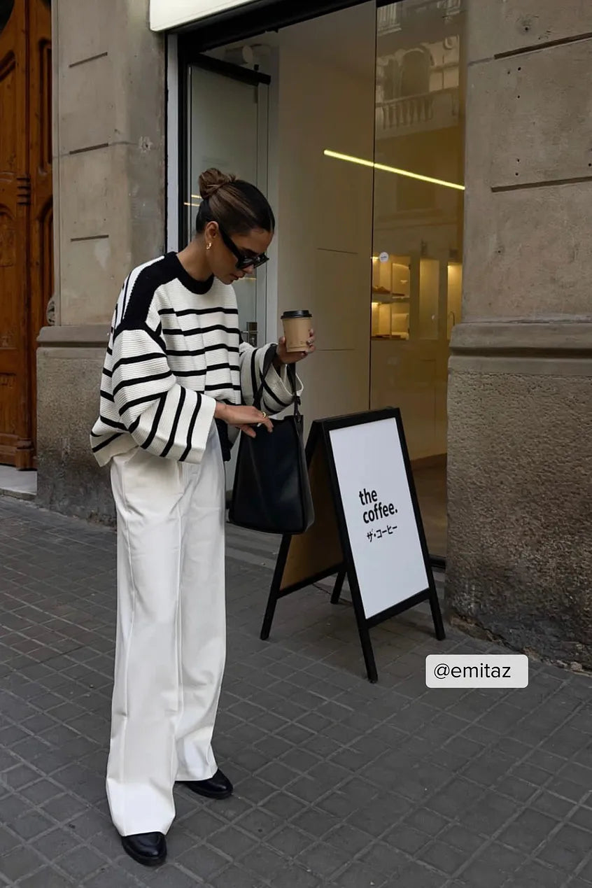 Heavy High Waist Suit Pants