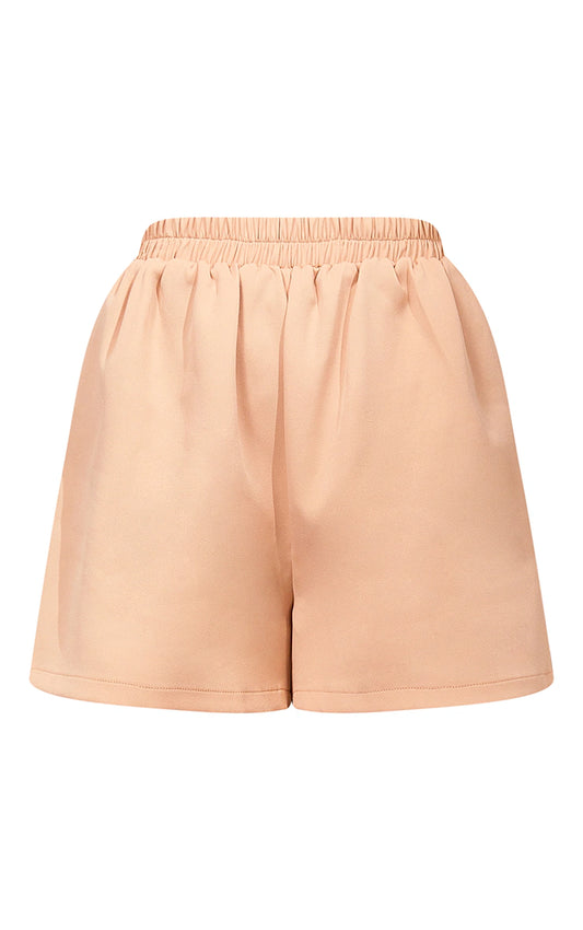Stone Elasticated Waist Floaty Shorts