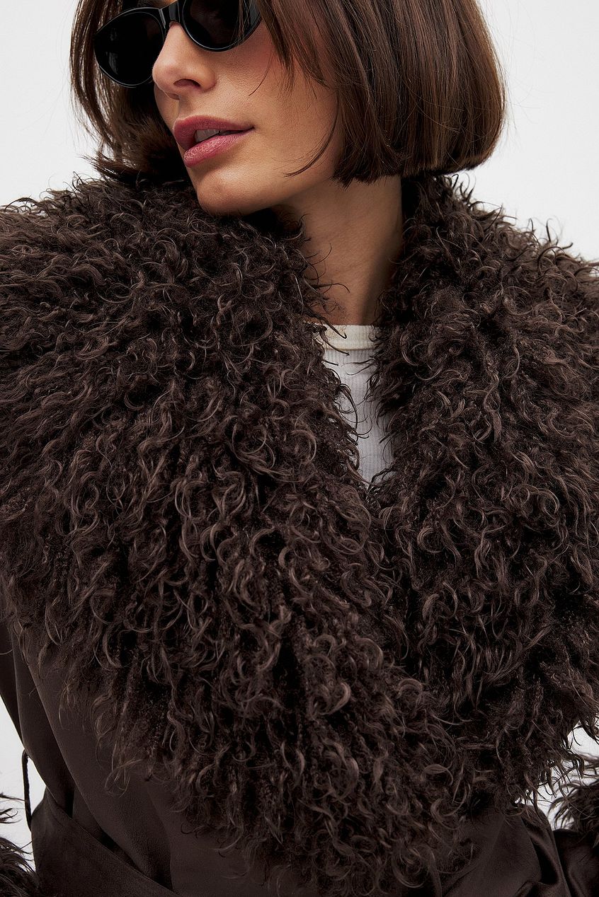 Faux Fur Detail Bonded Jacket