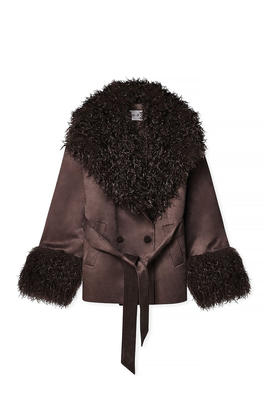 Faux Fur Detail Bonded Jacket