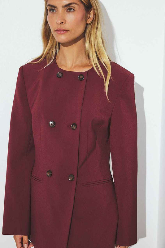 Na-kd Fitted Double Buttoned Blazer