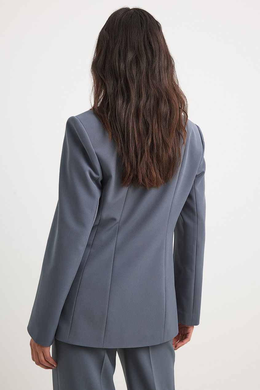 Fitted Overlap Blazer