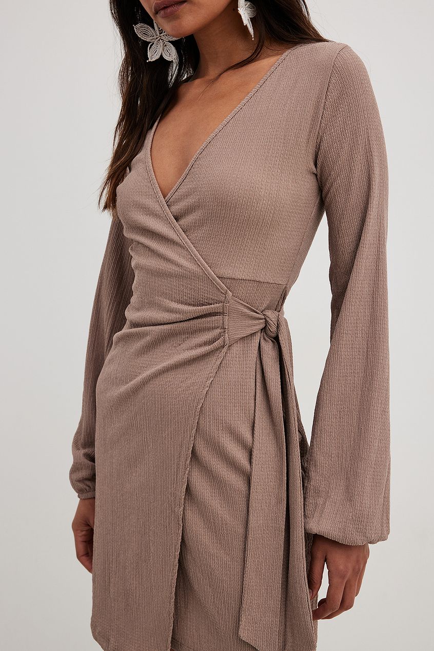 Flowy Wrap Structured Dress