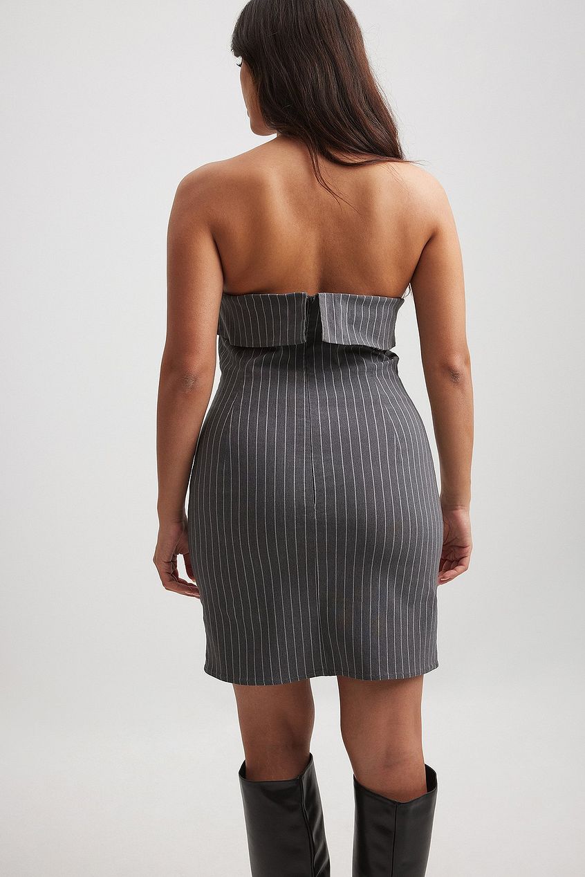 Fold Detail Bandeau Dress
