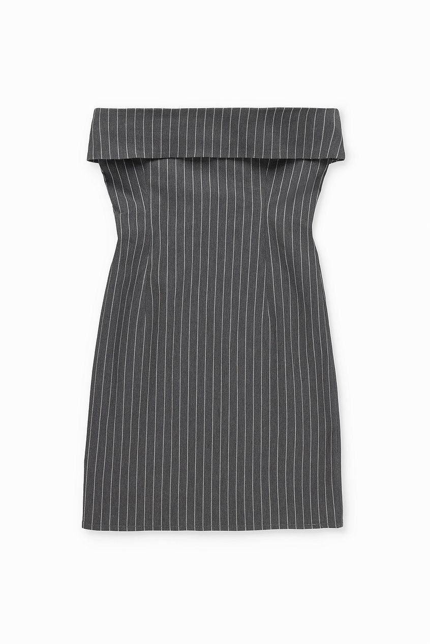 Fold Detail Bandeau Dress