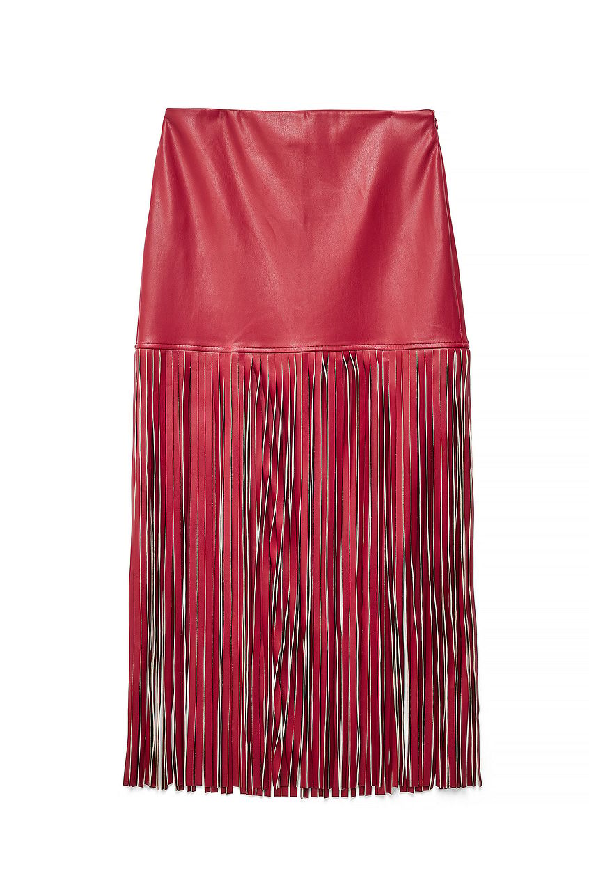 Na-kd Fringe Detail Mini Skirt