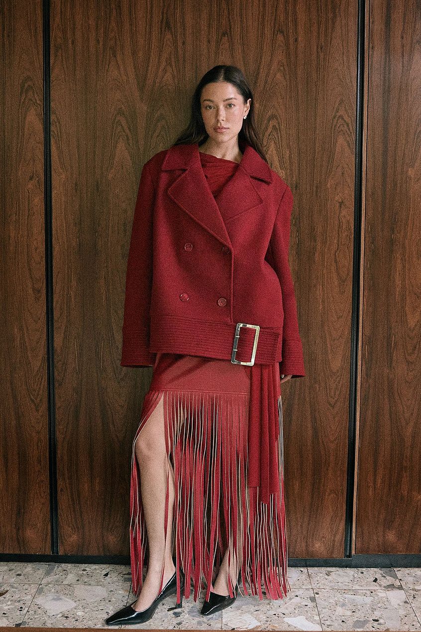 Na-kd Fringe Detail Mini Skirt