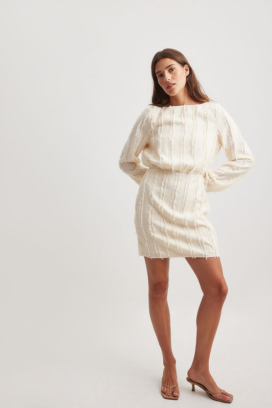 Fuzzy LS Mini Dress