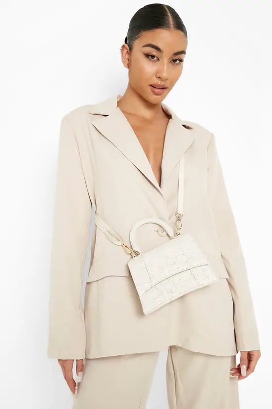 boohoo Linen Look Mini Grab Bag