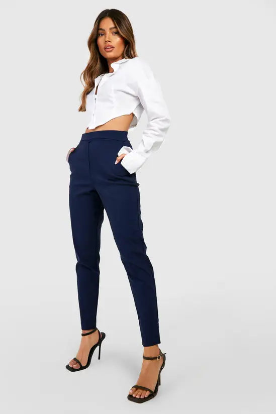 boohoo Super Stretch Tapered Tailored Trouser