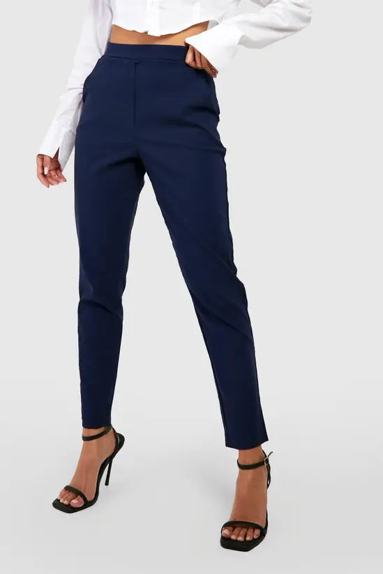 boohoo Super Stretch Tapered Tailored Trouser