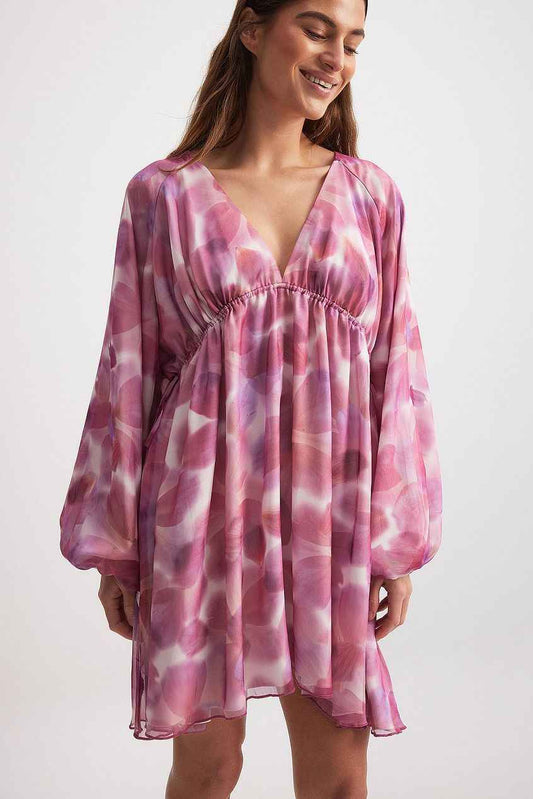 Na-kd Gathered Body Detail Mini Dress