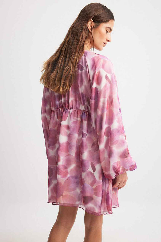 Na-kd Gathered Body Detail Mini Dress