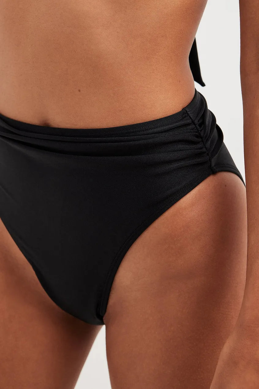 Gathered High Waist Bikini Panty