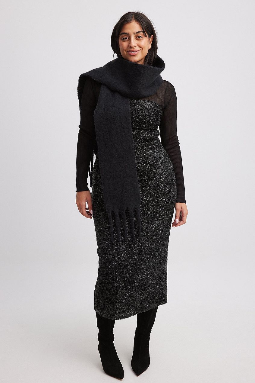 Na-kd Glitter Midi Dress