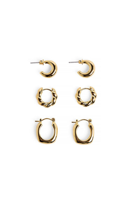 Gold Plated Multipack Small Hoops