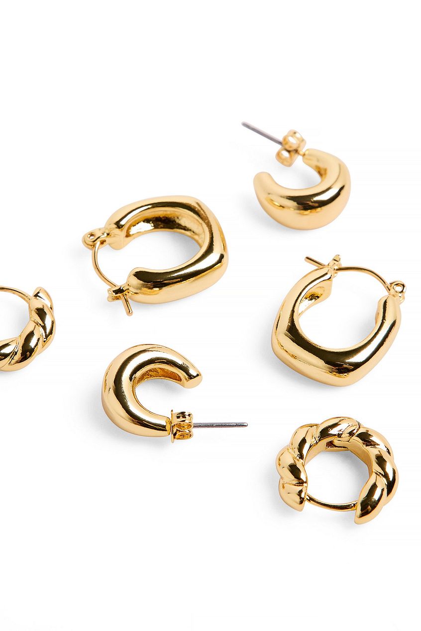 Gold Plated Multipack Small Hoops