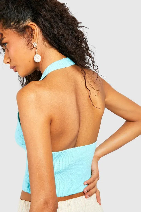 Knitted Halterneck Top