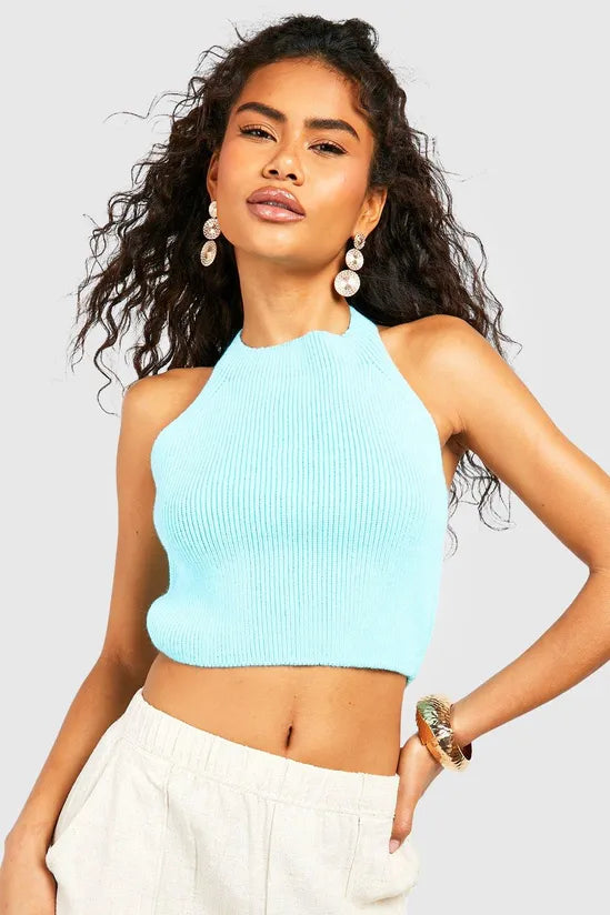Knitted Halterneck Top