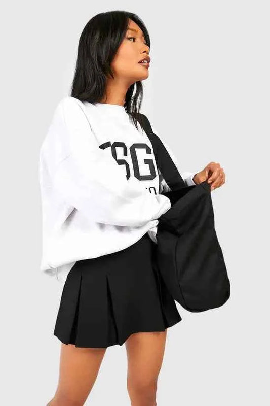 Boohoo Pleated Crepe Tennis Skirt