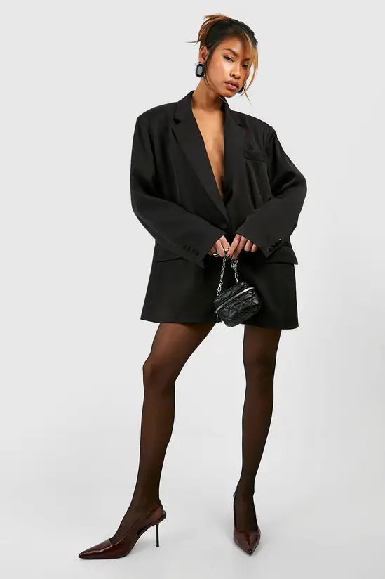 boohoo Black Sheer Tights