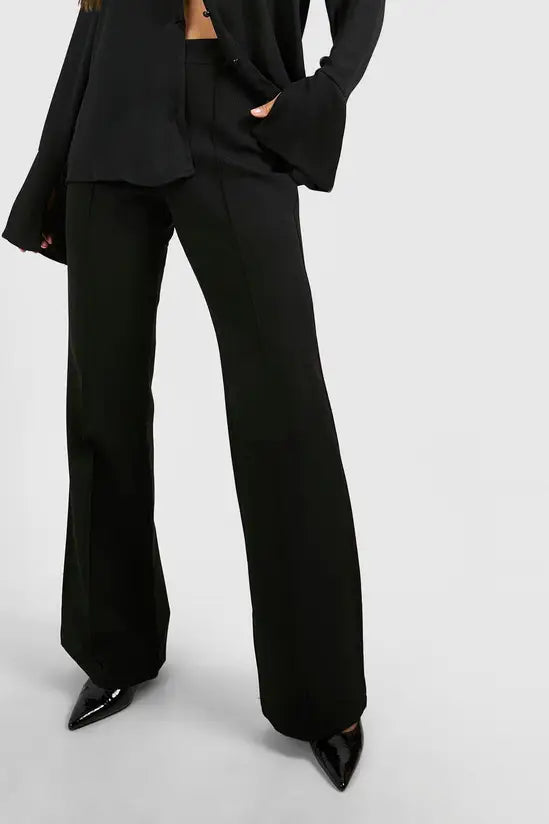 boohoo Fit & Flare Tailored Trousers