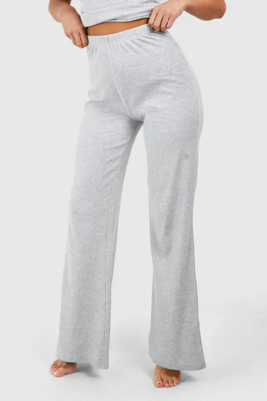 Boohoo - Loungewear Premium Rib Flared Trousers