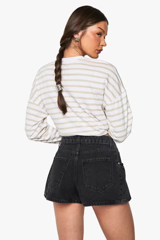 boohoo Extreme Wide Leg Denim Short
