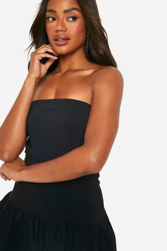 boohoo Puff Ball Skort Playsuit
