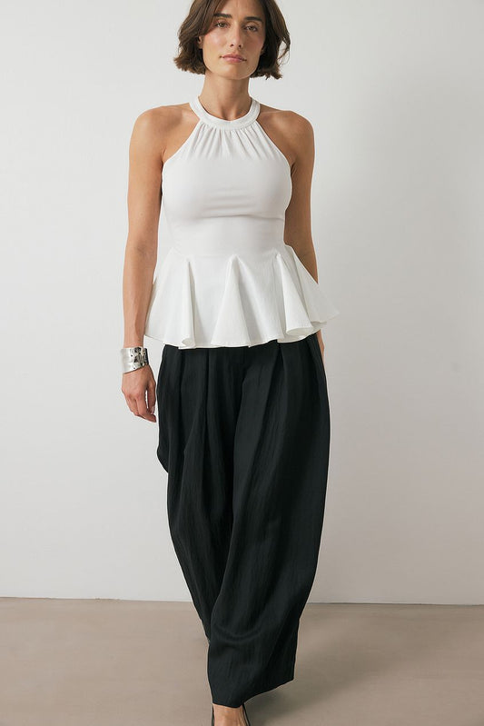 Na-kd Halterneck Pleated Top