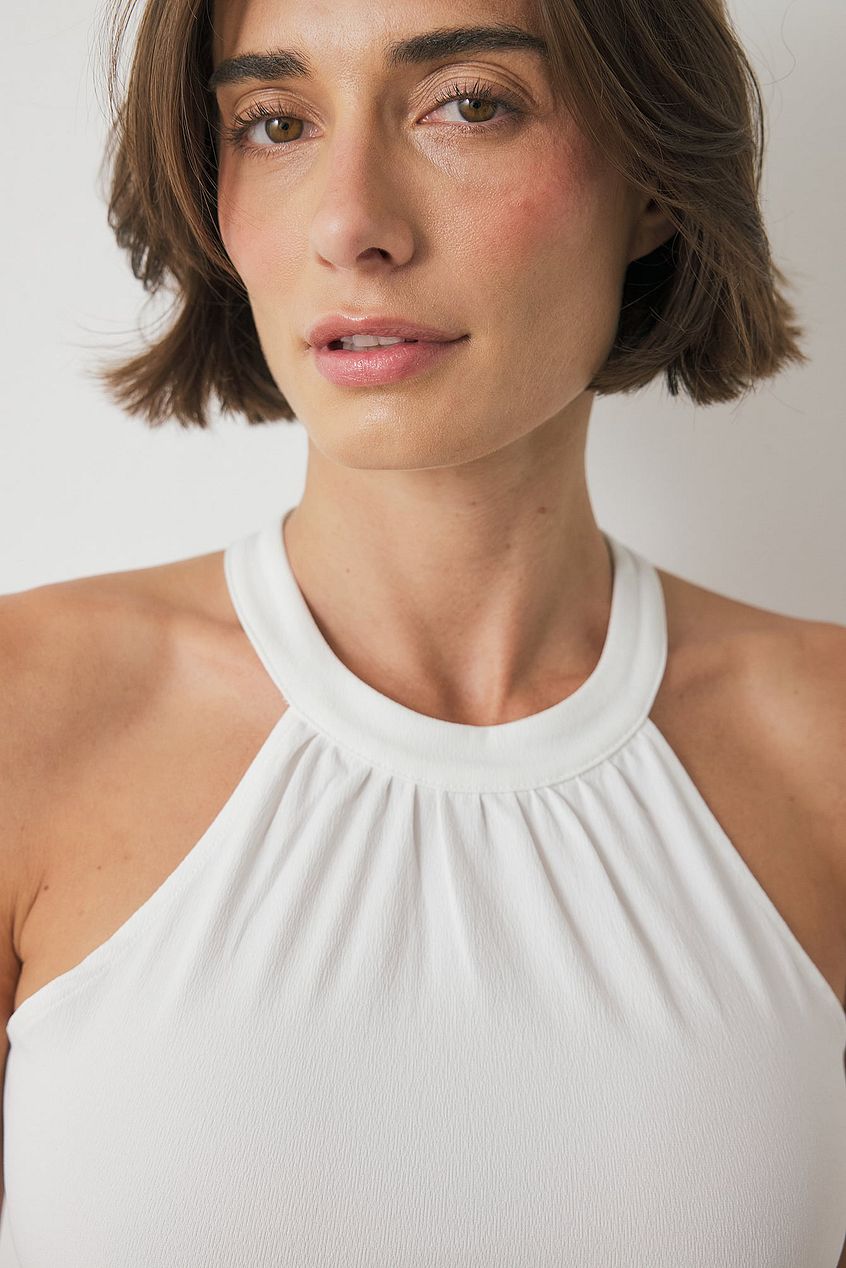 Na-kd Halterneck Pleated Top