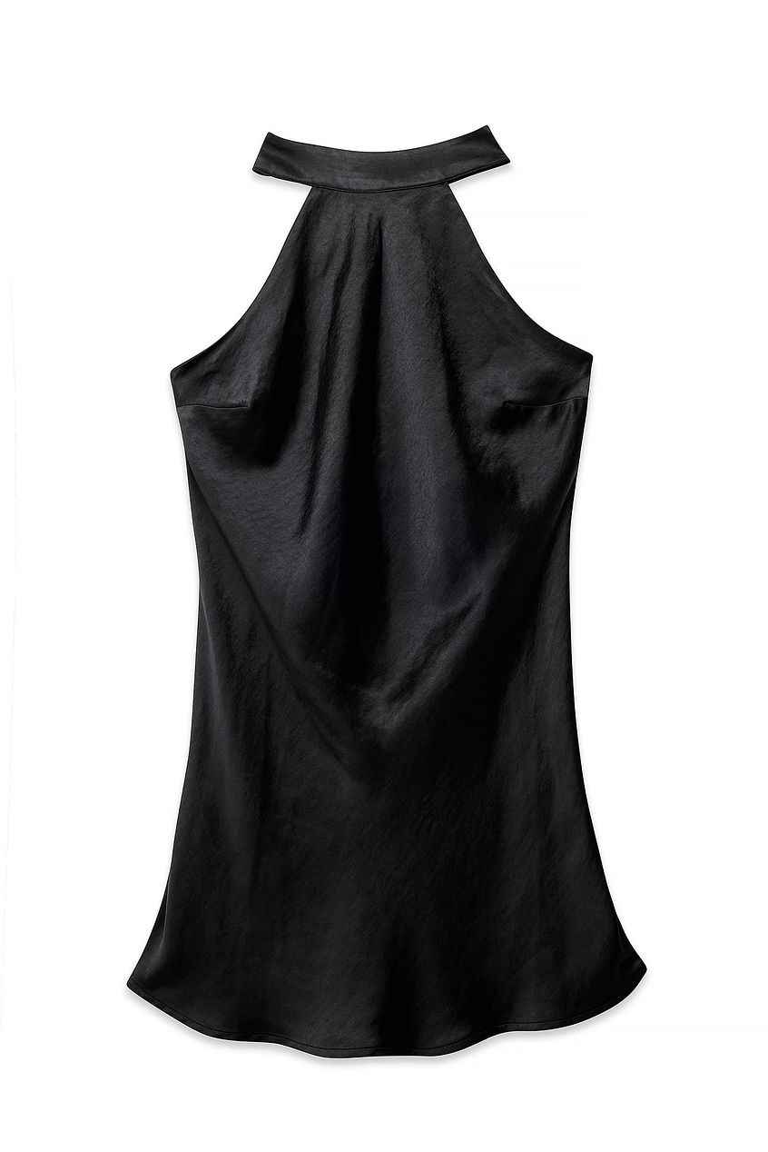 Na-kd Hammered Satin Tie Back Mini Dress